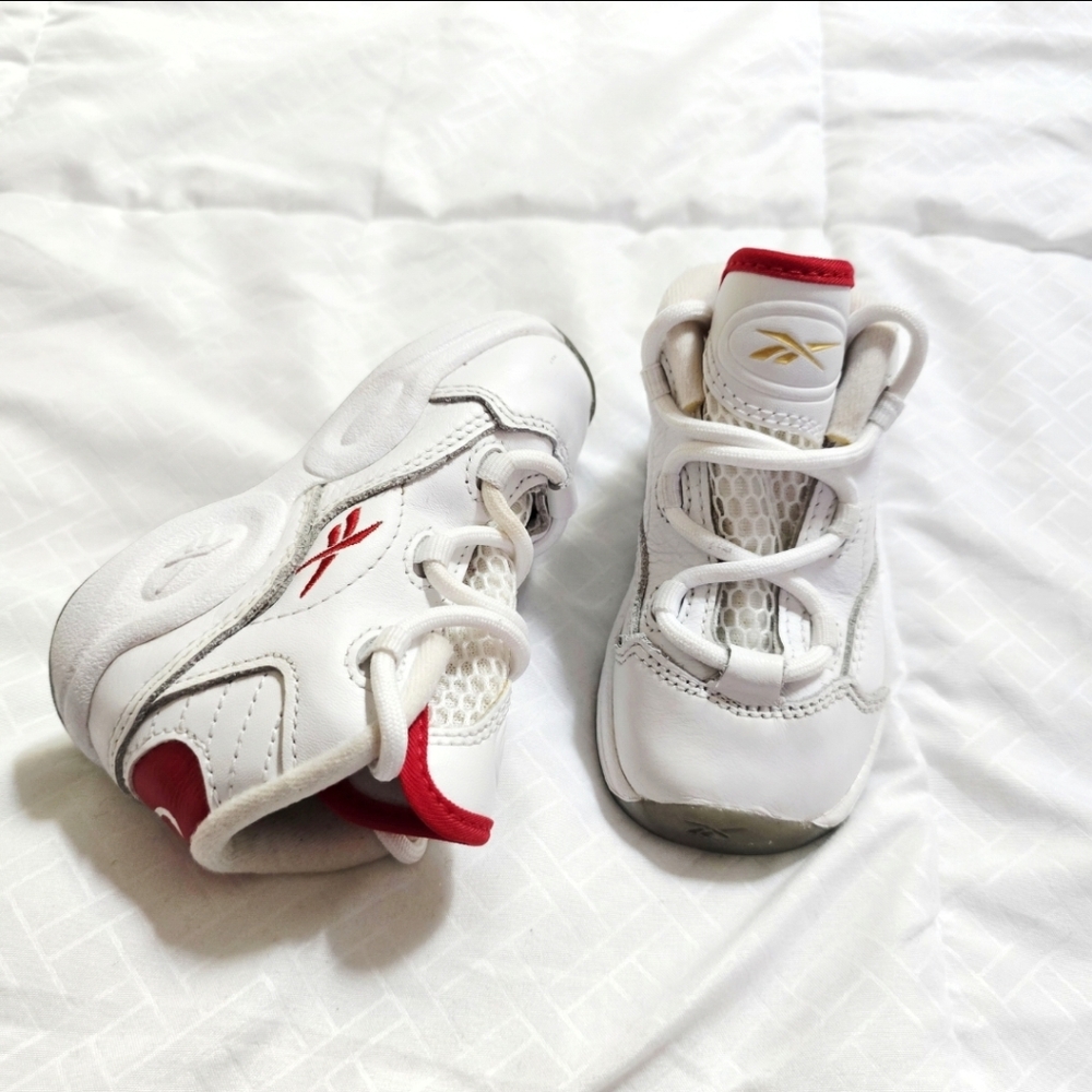 Reebok Kids' Iverson Dr. Jay Question Mid Leather Basketball Sneakers Size 6